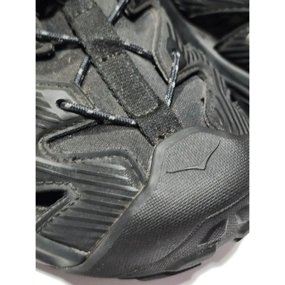 Hoka One One Hopara 2 Mens Black Hiking Sandals Mountain Shoes 1106534-BBLC 10.5